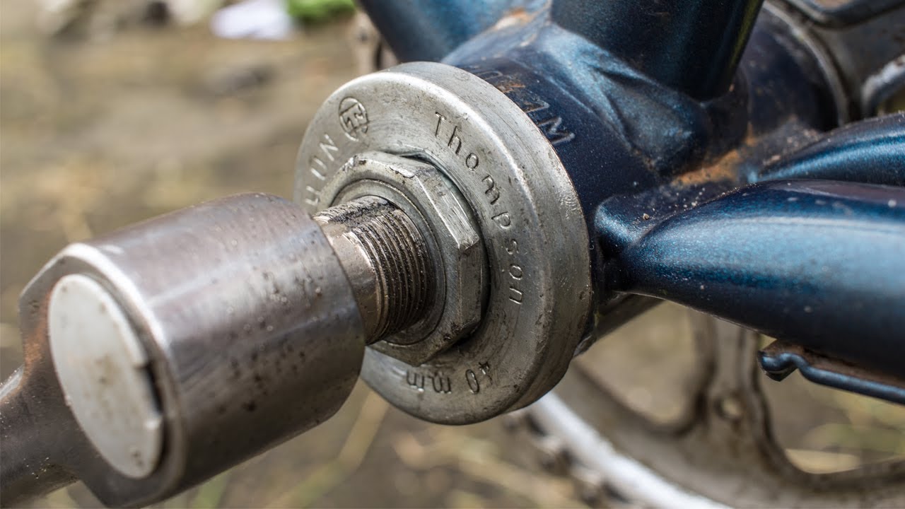 Thompson Tretlager reparieren und warten | altes Thun Innenlager - DDR Fahrrad - Klapprad