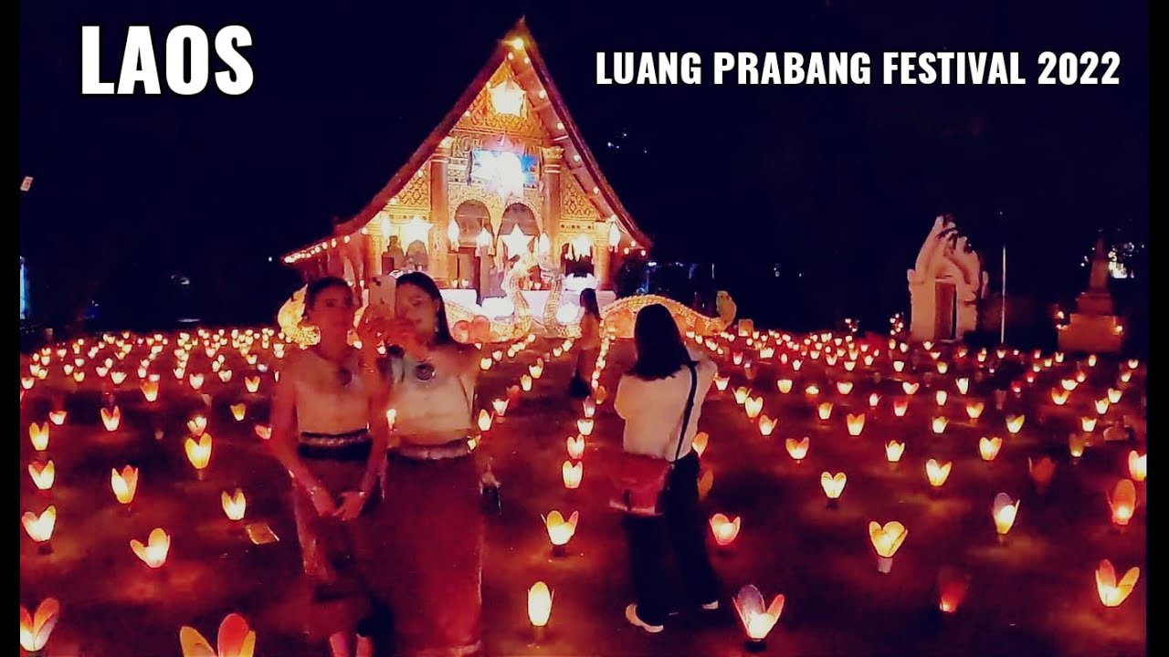 Luangprabang Laos Boun Ork Phansa Festival 2022 live video part 3 | Light Boat Festival 2022