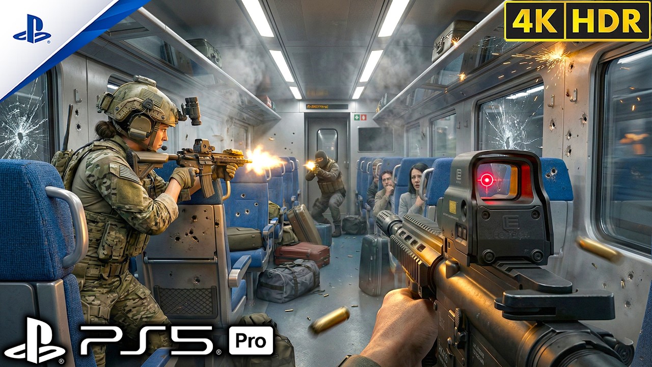 (PS5) Terror on the High-Speed Train | Ultra Realistic Gameplay [4K60FPSHDR] Battlefield