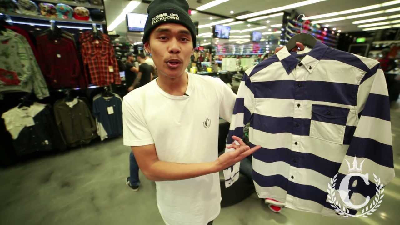Crooks & Castles - Gang Stripe Long Sleeve Button Up Shirt (feat. Prince @ Culture Kings Sydney)