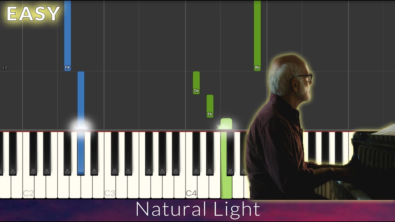 Ludovico Einaudi - Natural Light EASY Piano Tutorial
