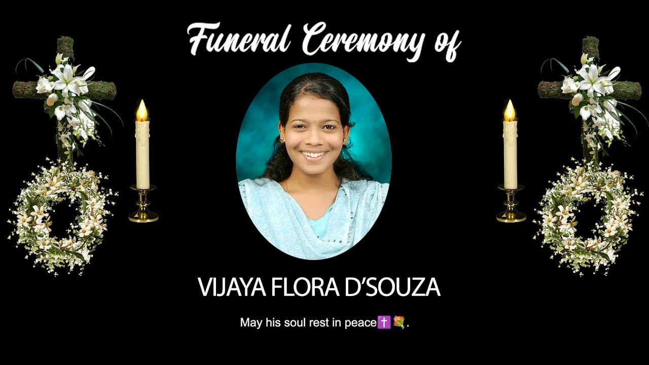 FUNERAL CEREMONY || LIVE  ON 16-08-2025 ||  VIJAYA FLORA D'SOUZA (35 Years) ||