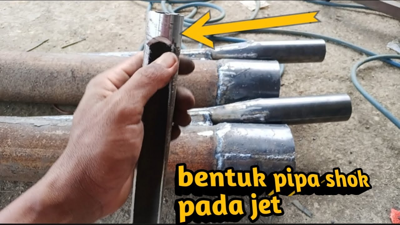Bentuk pipa shok pada jet alkon//cara buat jet alkon pencari emas #dredge #dredging #dredgepump