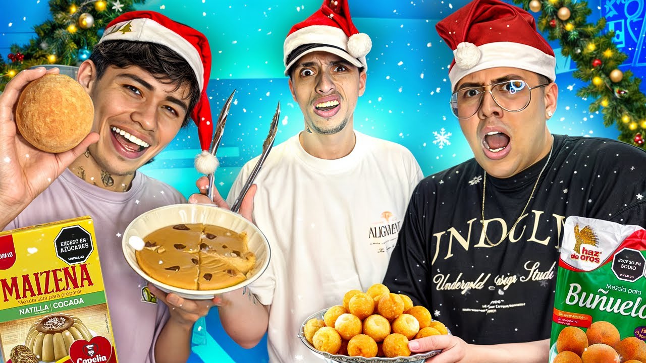 COCIN&Eacute; la MEJOR COMIDA NAVIDE&Ntilde;A COLOMBIANA con ANDY y HITBOY😱