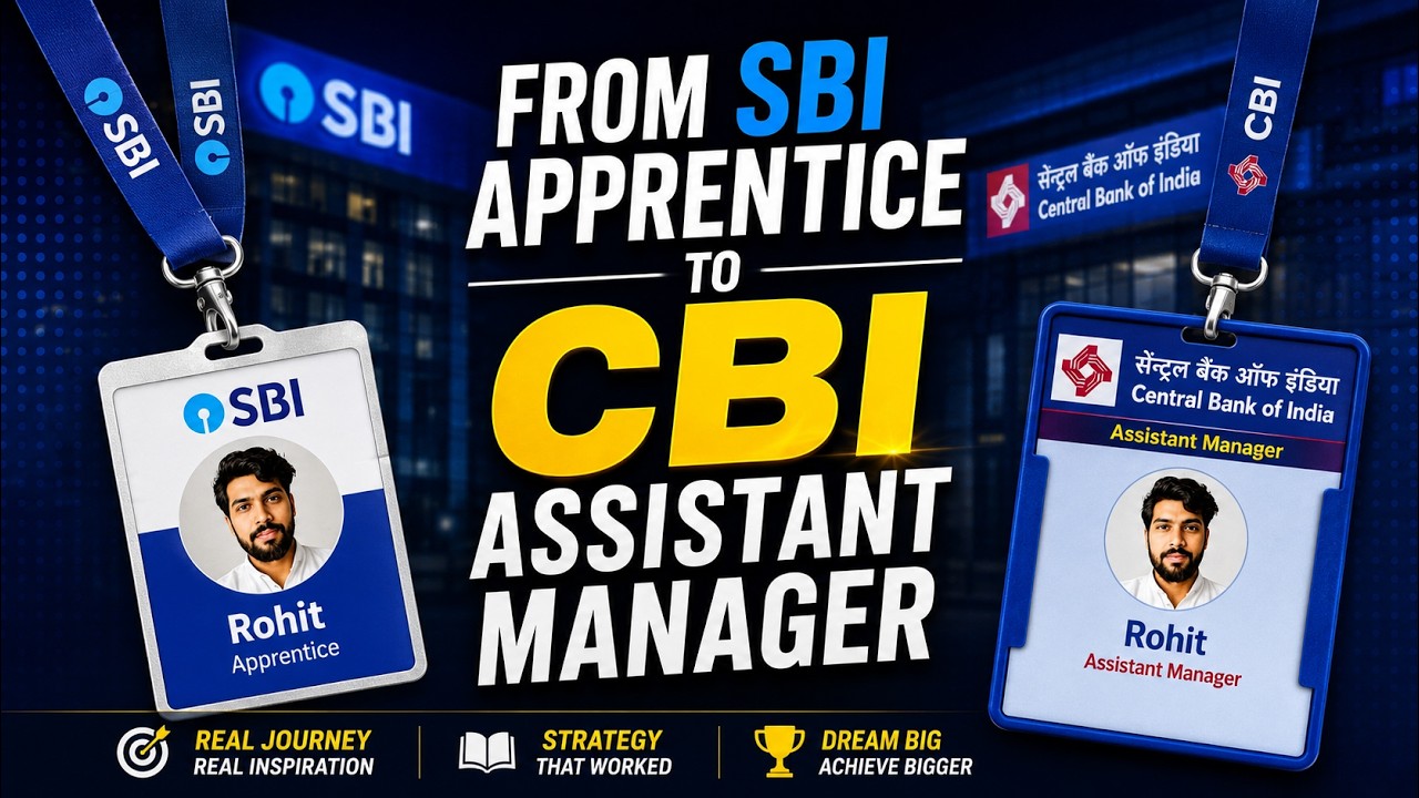 SBI Apprentice ➜ CBI Assistant Manager | Complete Success Story