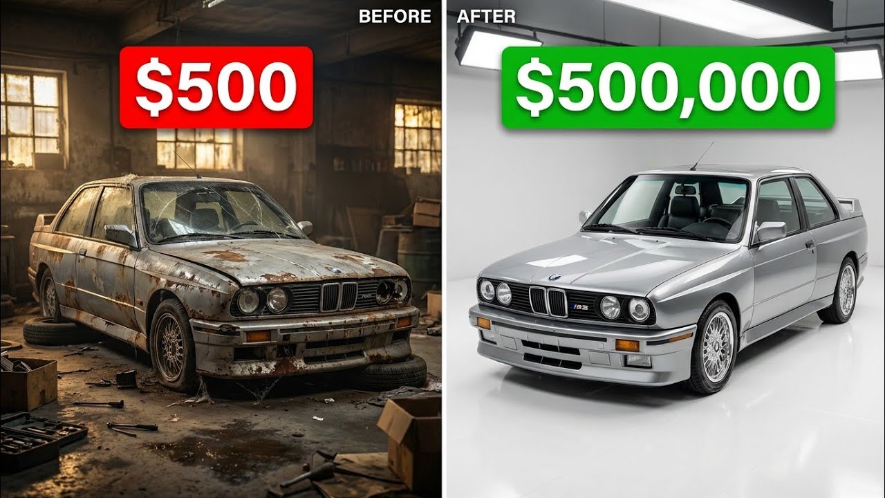 “From $500 Junk to $500,000 Legend – BMW M3 E30 1990 Full ASMR Restoration!”