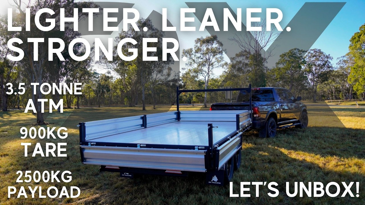 4.2m Trailer. 900kg Tare. 2500kg Payload. Tow Anything. Go Anywhere