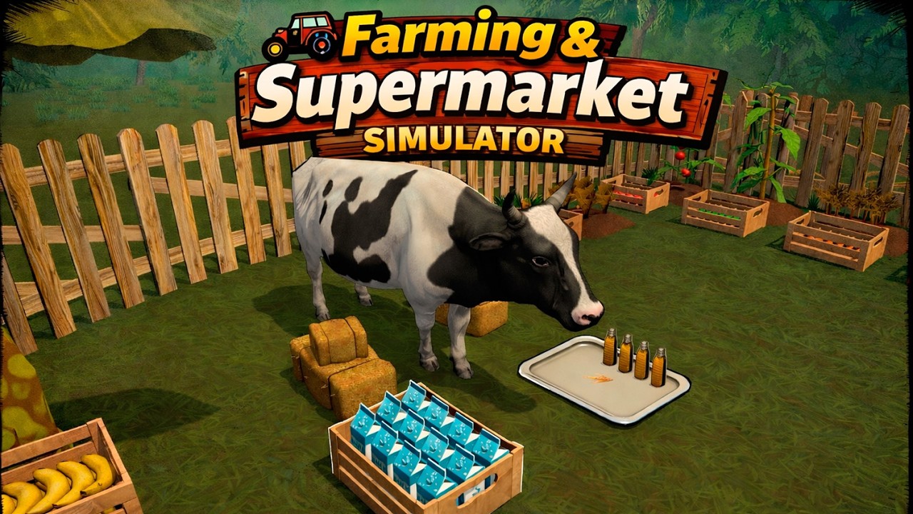 Купили коровку | Farming & Supermarket Simulator #2 Перезалив