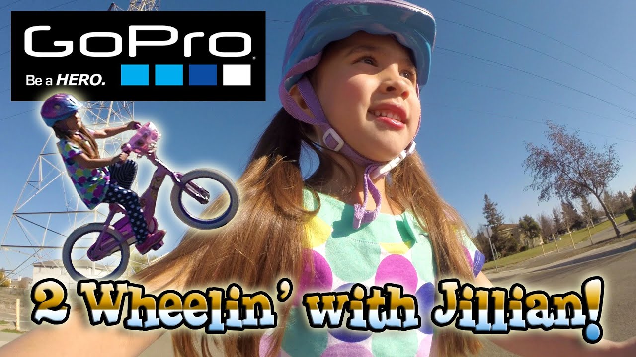 Jillian Learns How to Ride a Bike! GoPro Hero 3+ Black Edition Action!