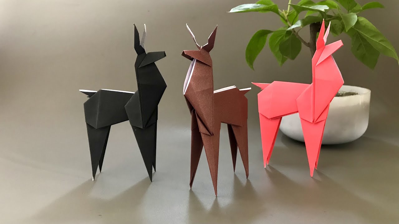 Easy Origami Deer - How to make a paper Christmas Deer for Decoration