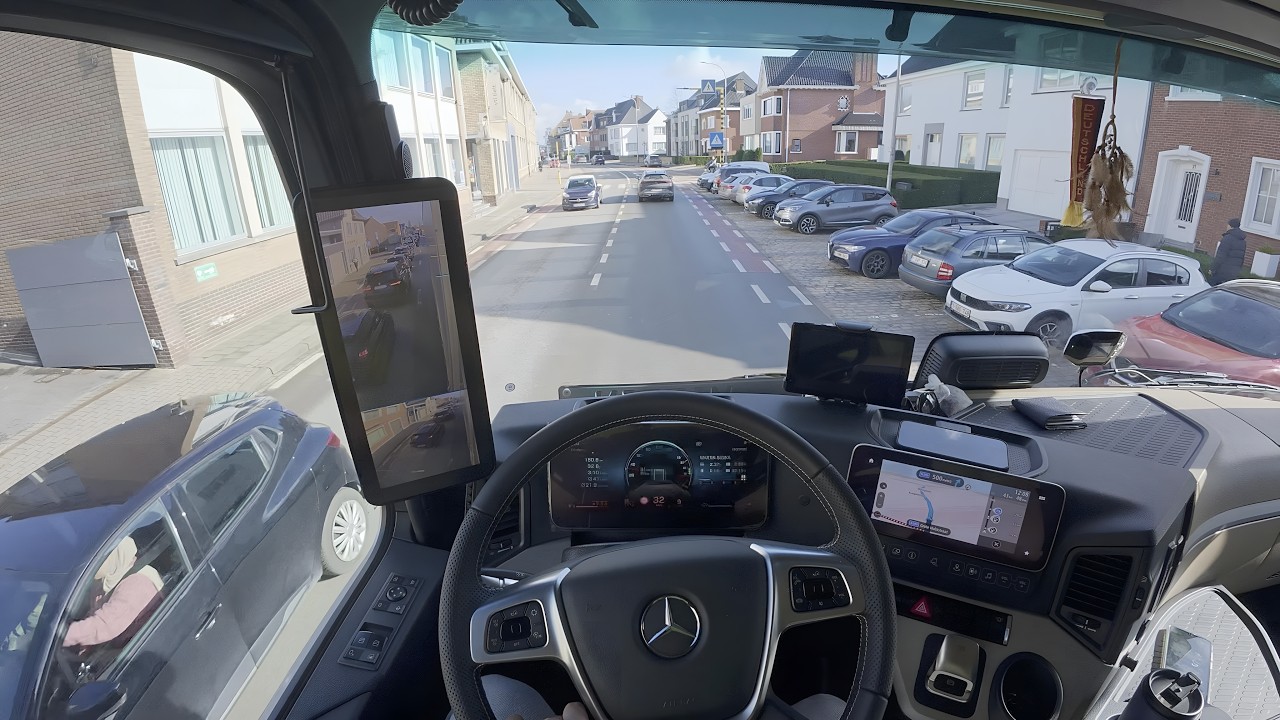 Узкие улочки Тильта и путь к автомагистрали A10 🚛☀️ | Жизнь дальнобойщика в Бельгии 🇧🇪