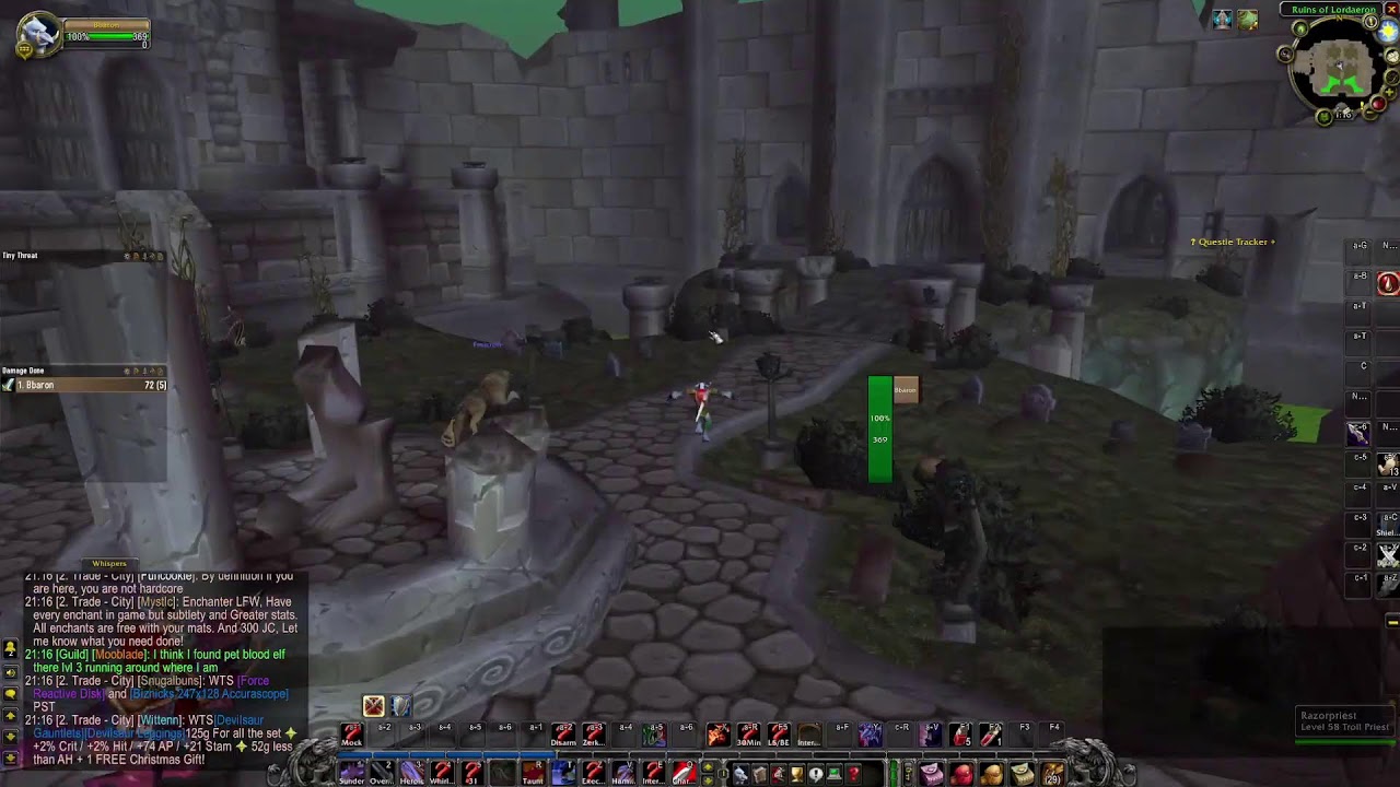 WoW TBC Hardcore #1 - Warrior - lvl 1
