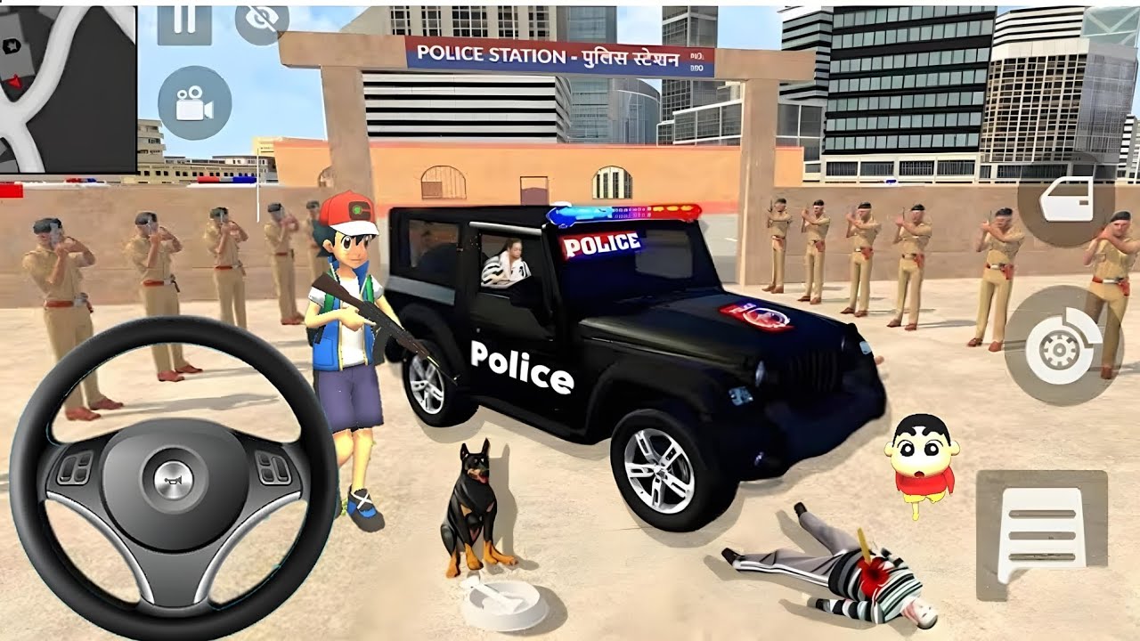 🦖 Indian Thift Auto Simulator Android Game 🛺Spider-Man Showroom Purchase Modify Police Car 🚚Game🚘