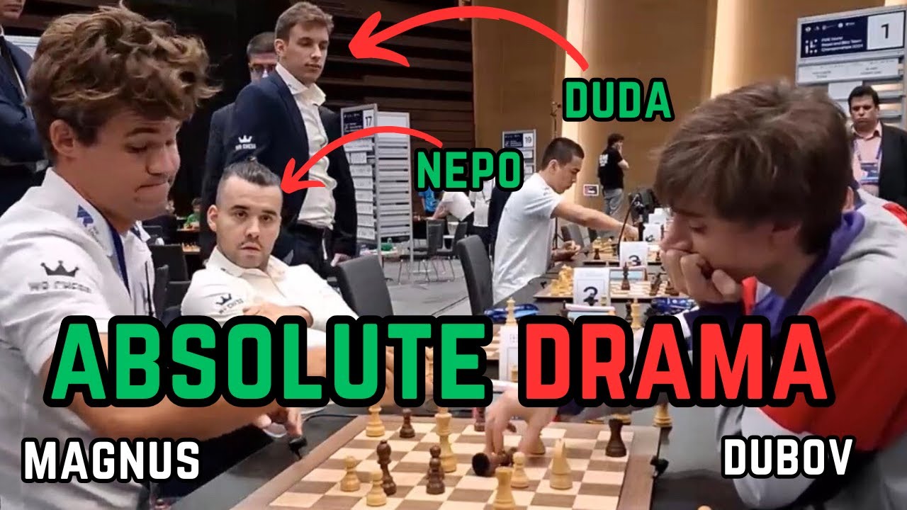 CHAOS ON THE BOARD | Magnus vs Dubov | World Rapid & Blitz Team Championship