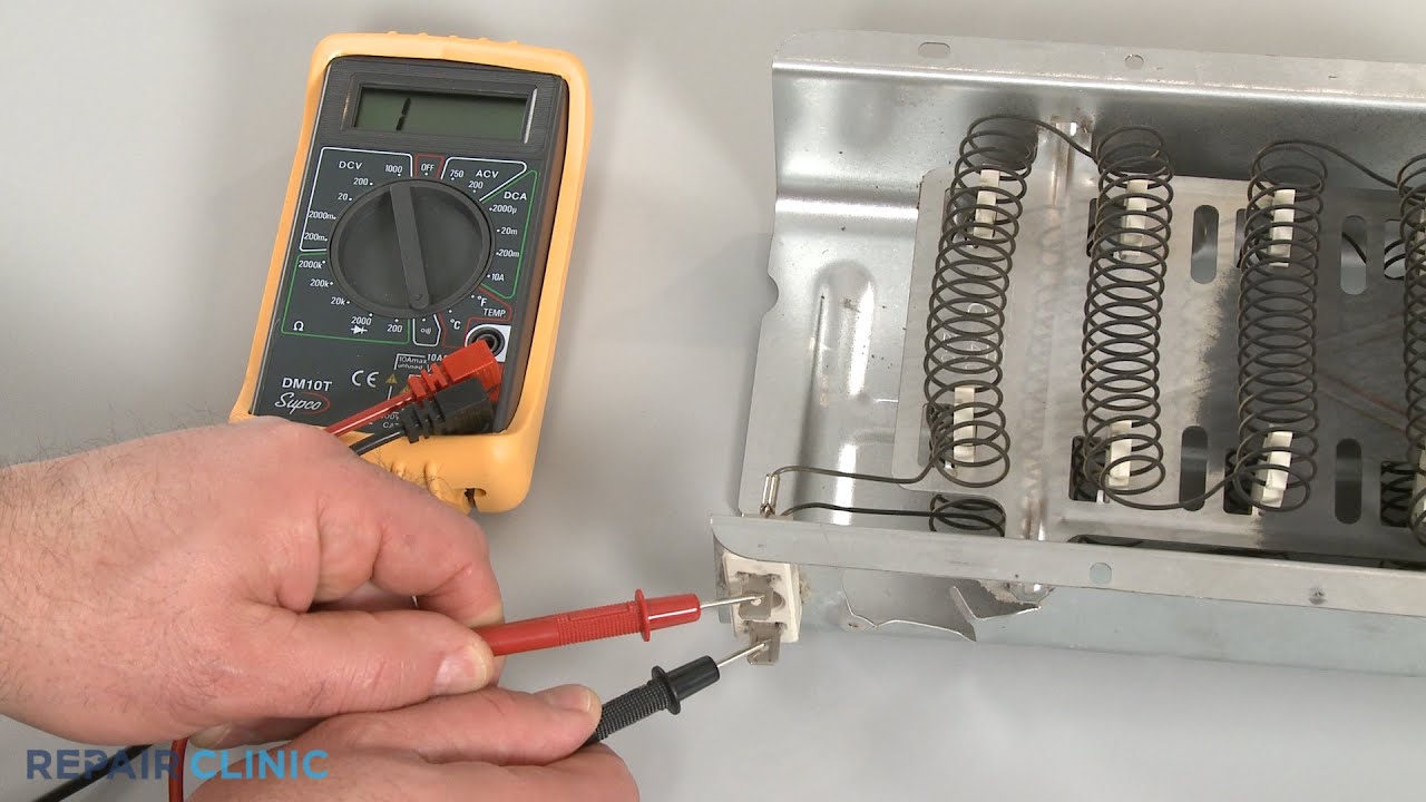 Dryer Not Heating? Heating Element Testing