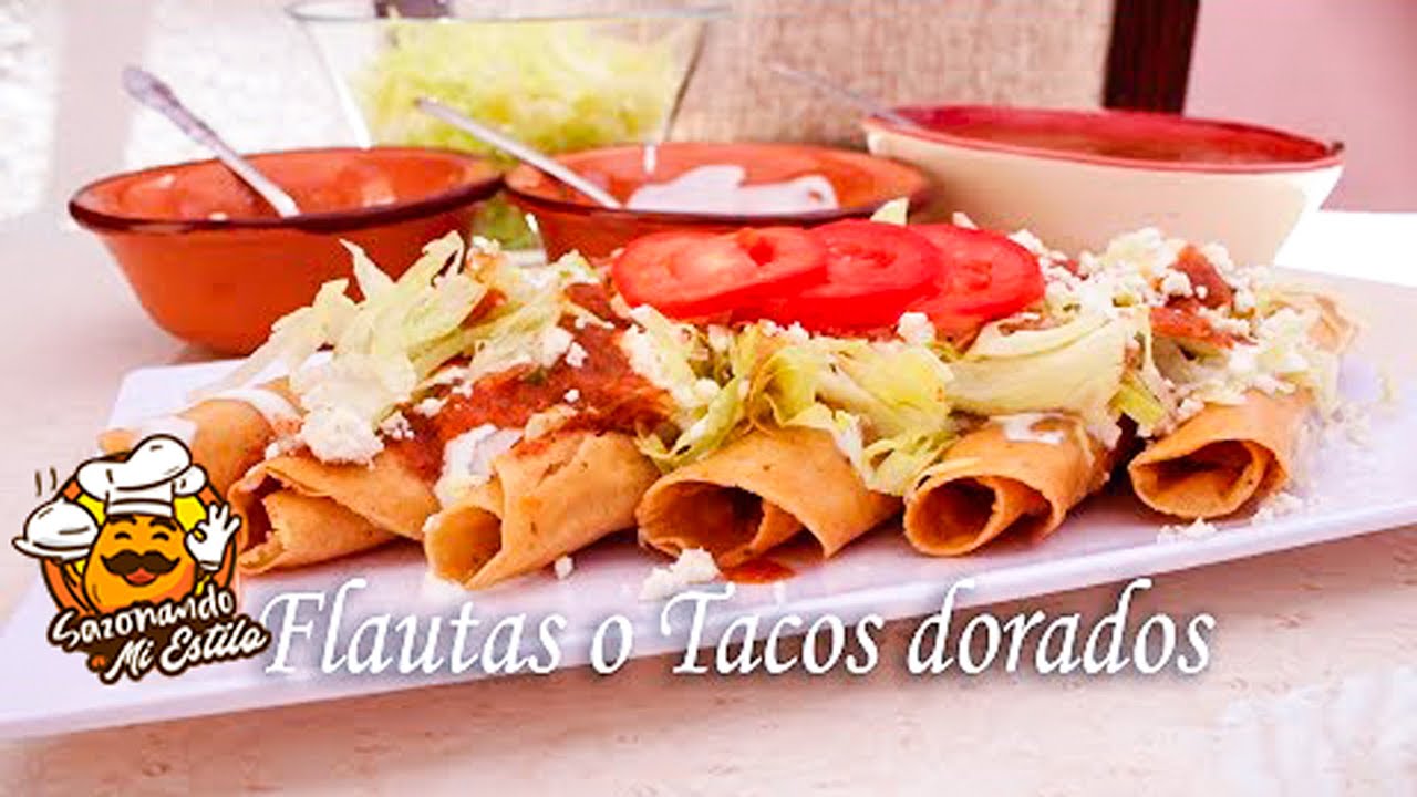 Flautas o Tacos Dorados ¡Deliciosos! | Antojitos Mexicanos