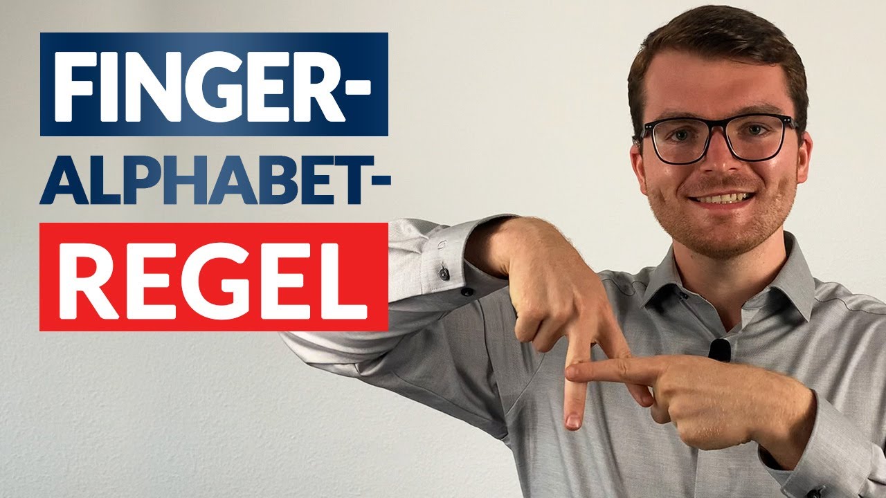 Bevor du das Fingeralphabet lernst, schau dieses Video!