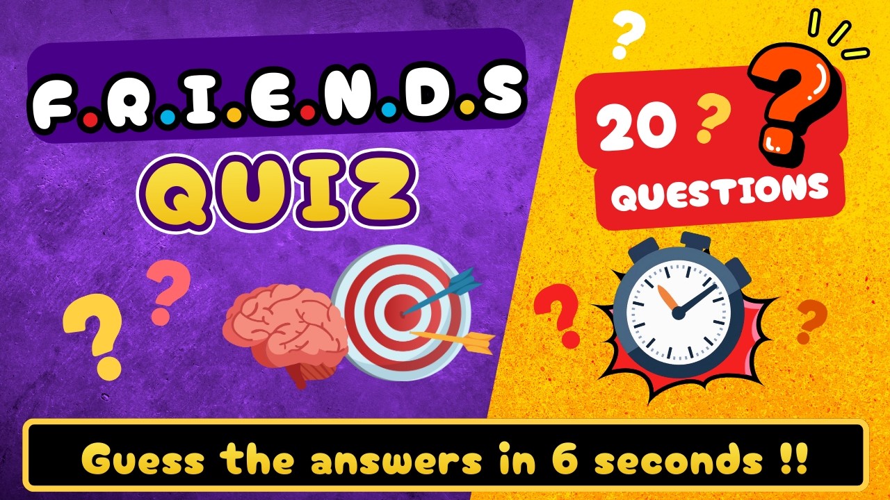 FRIENDS Quiz | 20 Questions That Only True Fans Can Answer