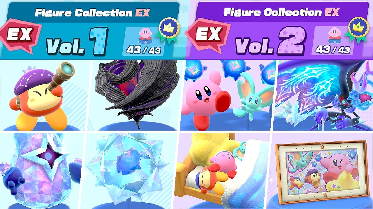 Kirby Star Crossed World - ALL 86 Figures
