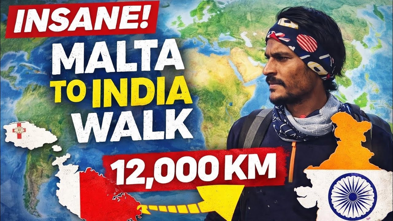 I’m Walking 12,000 KM From Malta to India 😱