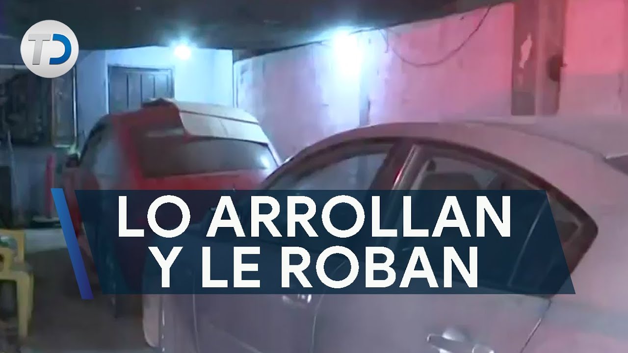 Taxi arrolló a joven al no recibir pago y robó celular