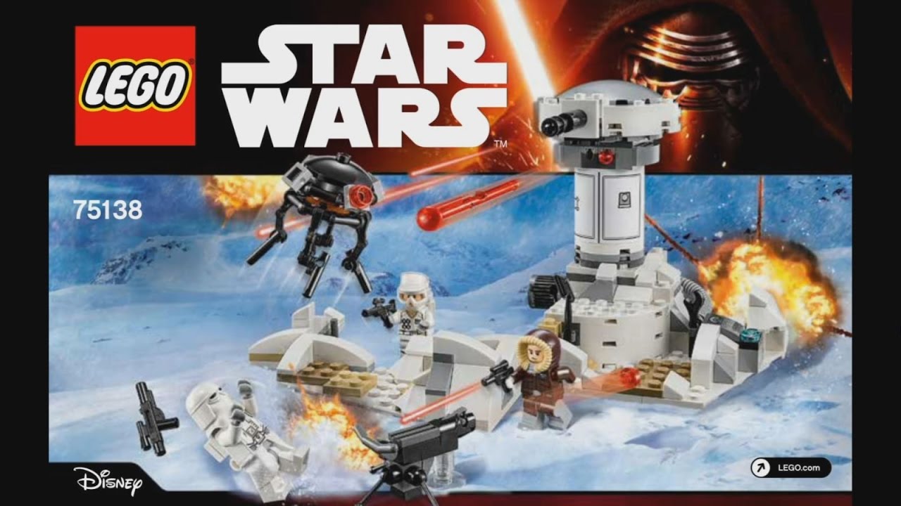 LEGO Star Wars 75138 Hoth Attack - instruction timelapse