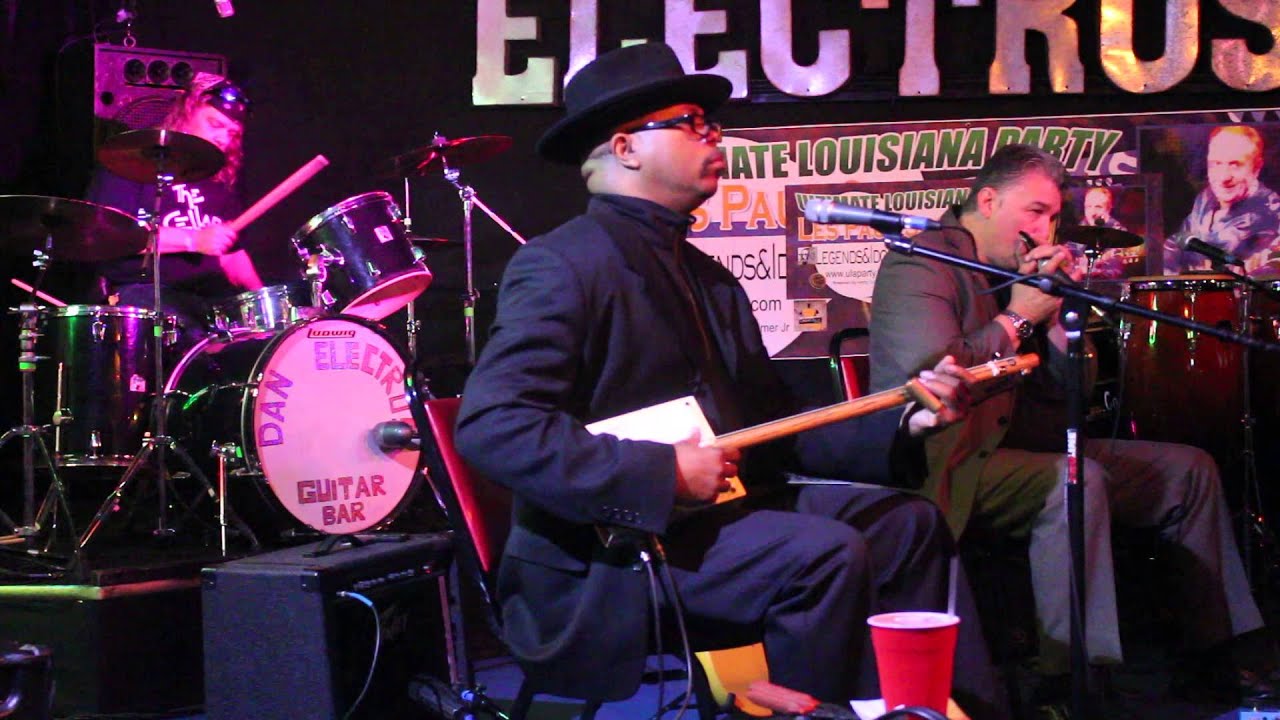 Rev KM Williams@Ultimate Louisiana Party Dan Electro's Guitar Bar- Lowebow Boogie