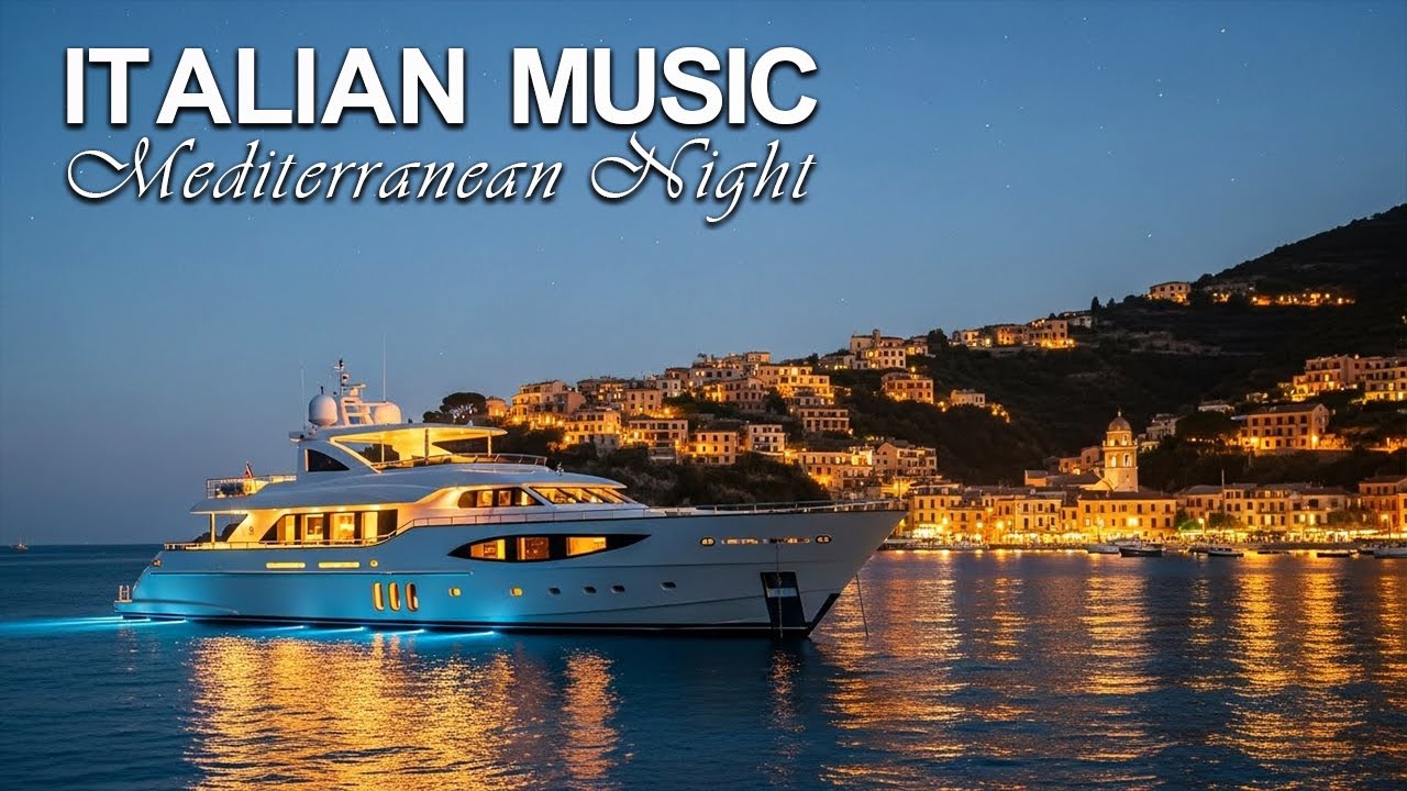 Italian Music – Mediterranean Dream 🌙 Peaceful Yacht by the Riviera