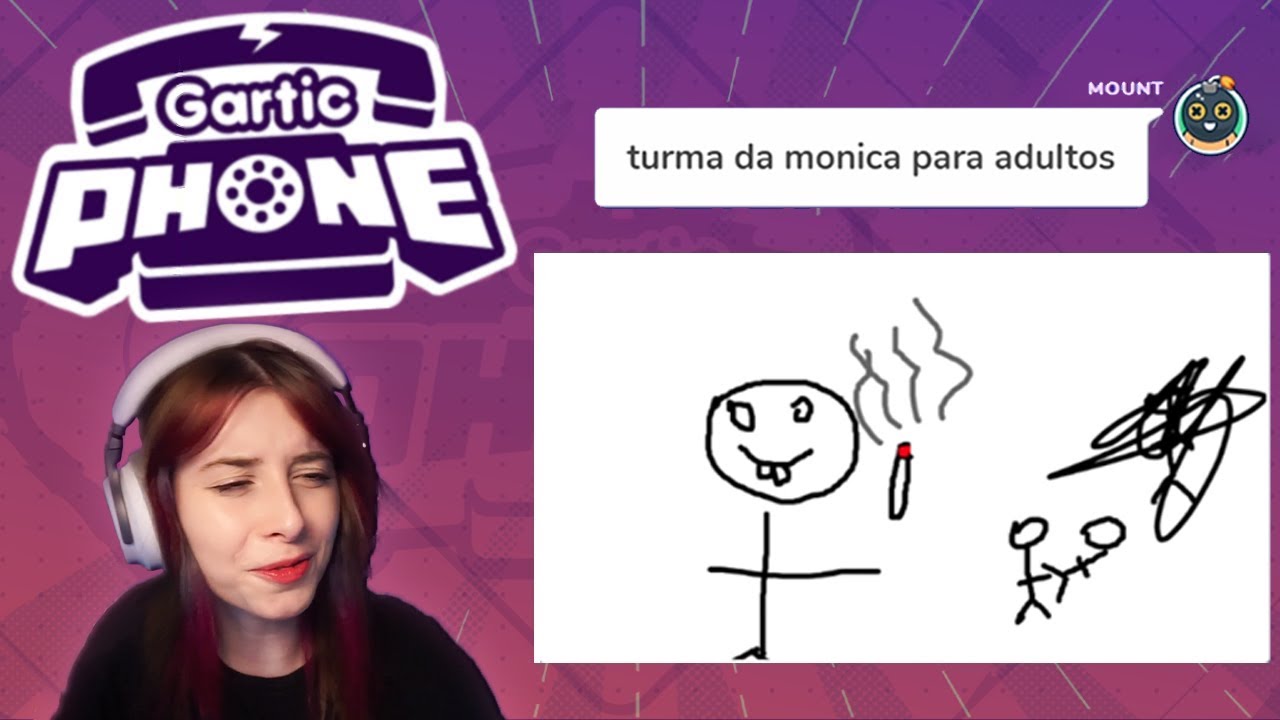 TEMAS OBSCUROS ~ Gartic Phone com Triz, Mount, Ja1 e Carol