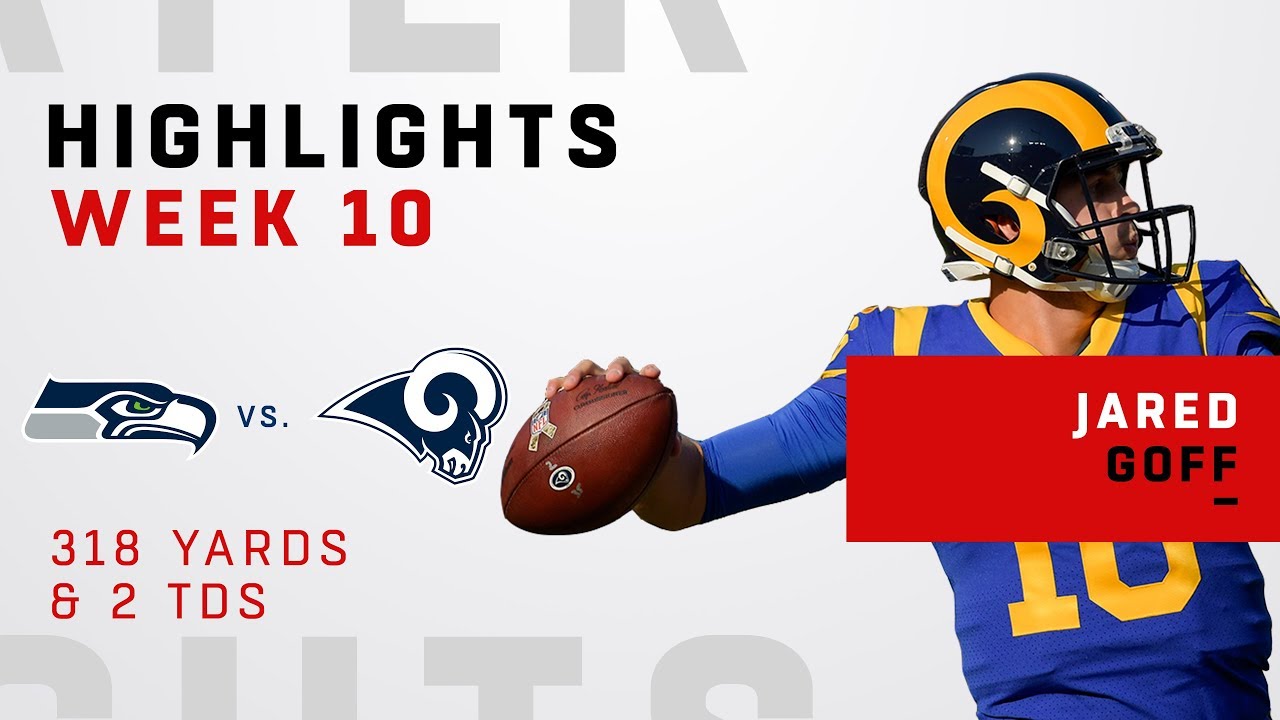 Jared Goff Highlights vs. Seahawks