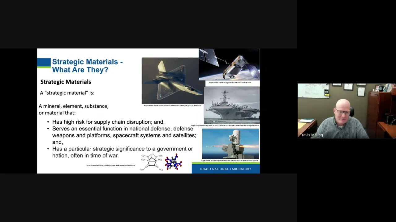 Webinar: Critical and Strategic Minerals; a National Priority