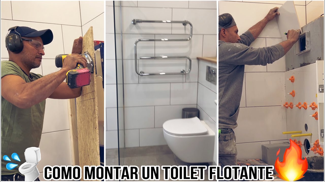 🤩COMO MONTAR UN TOILET FLOTANTE 🔥👍🙏🏽🚽⚒️