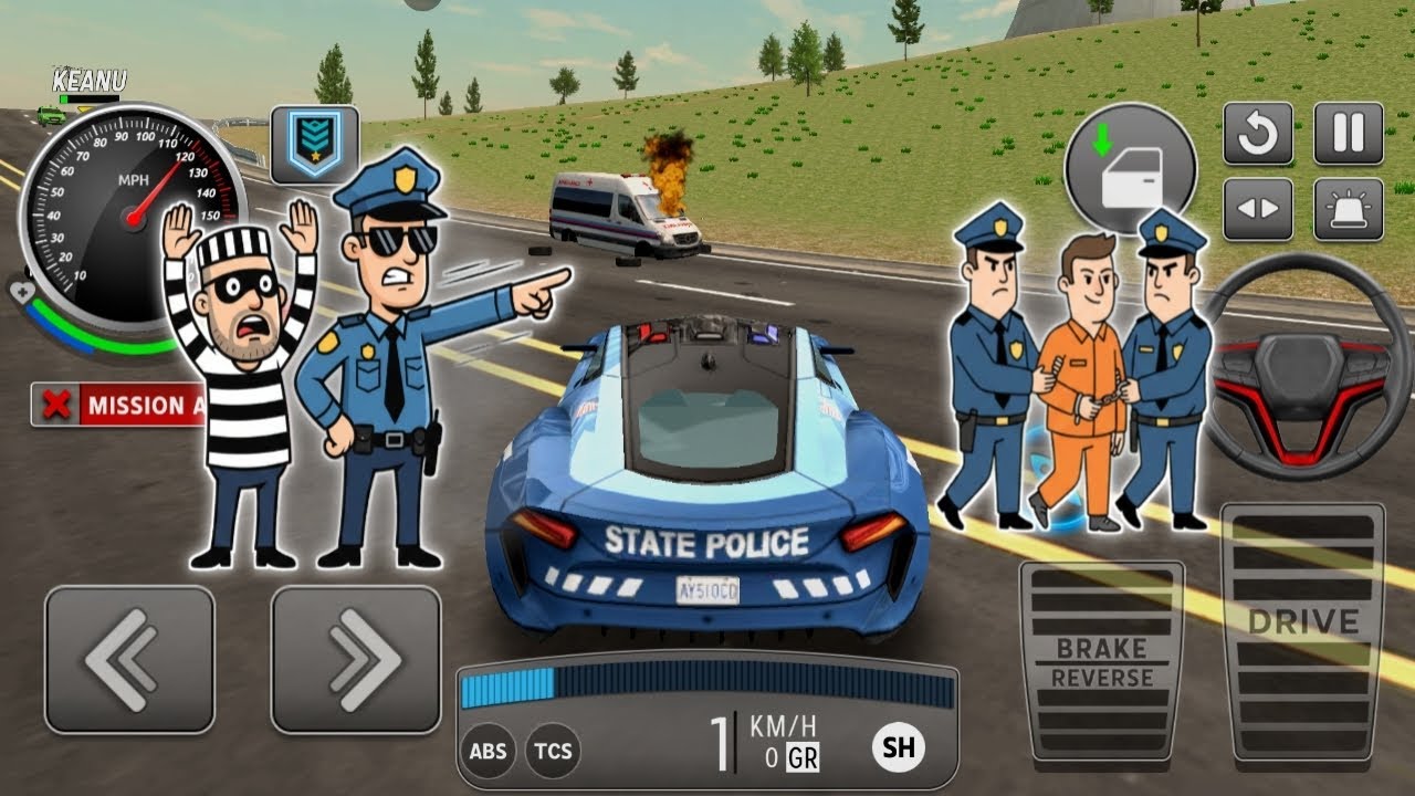 Real Cop Cars Driving Simulator | Android Gameplay Police Car Chase Simulator 2026 | Extreme Driving