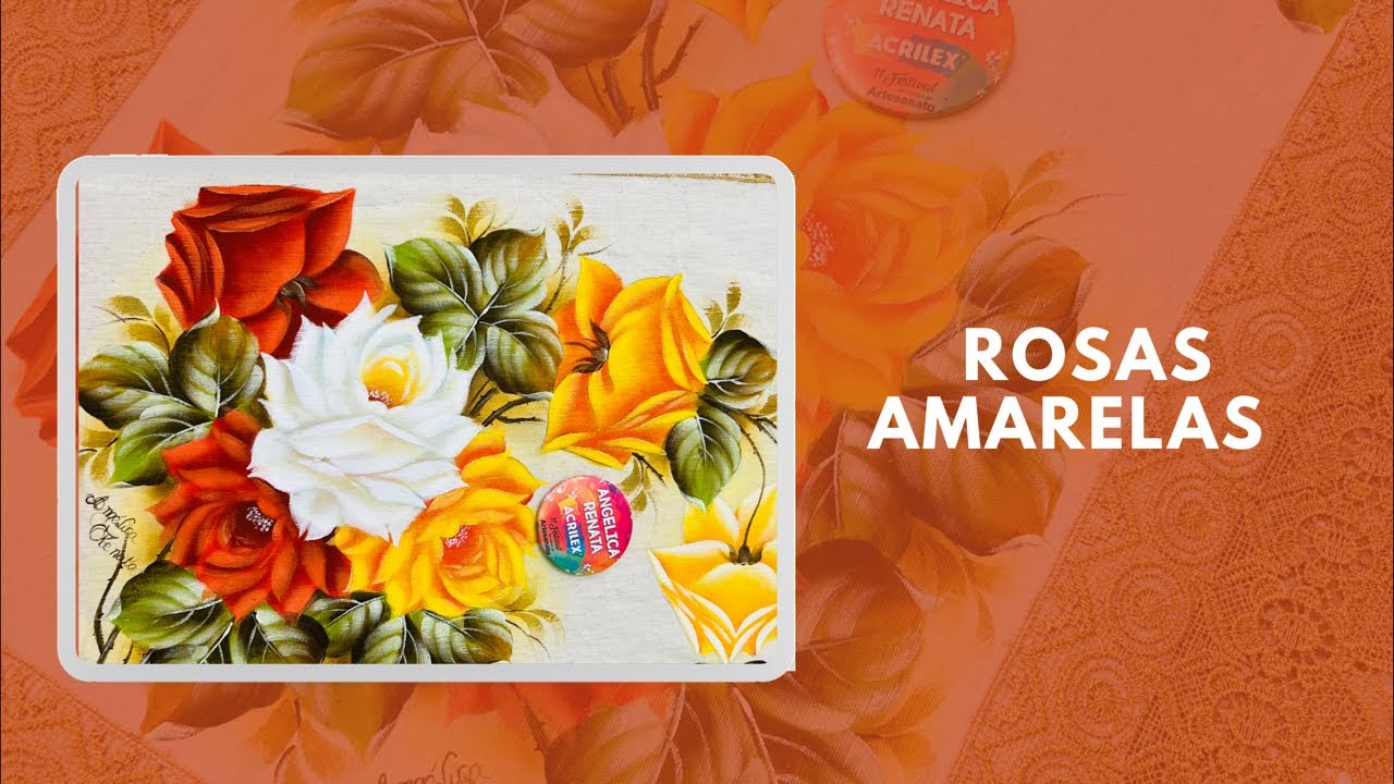 Caminho de mesa rosas amarelas