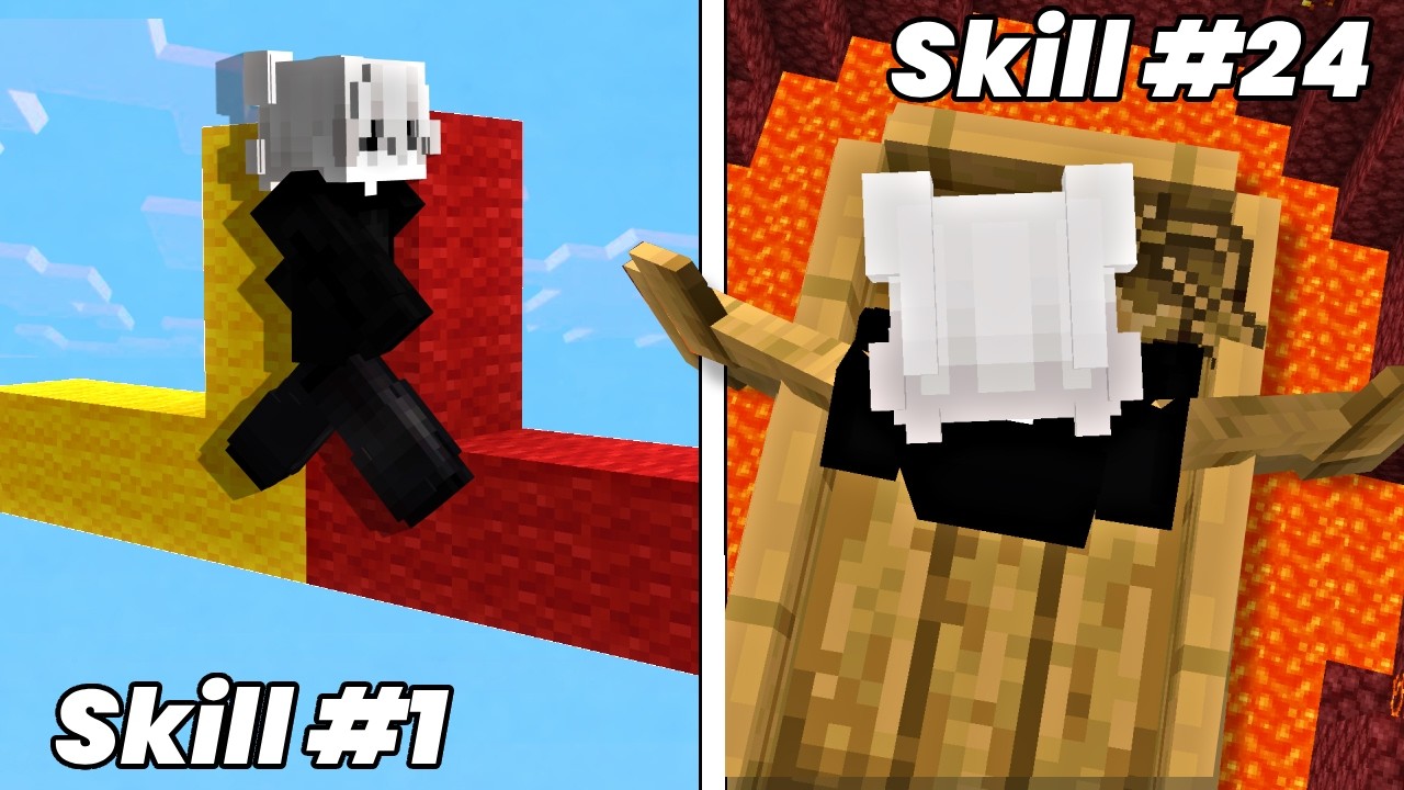 Ich lerne 24 Skills in 24 Stunden in Minecraft