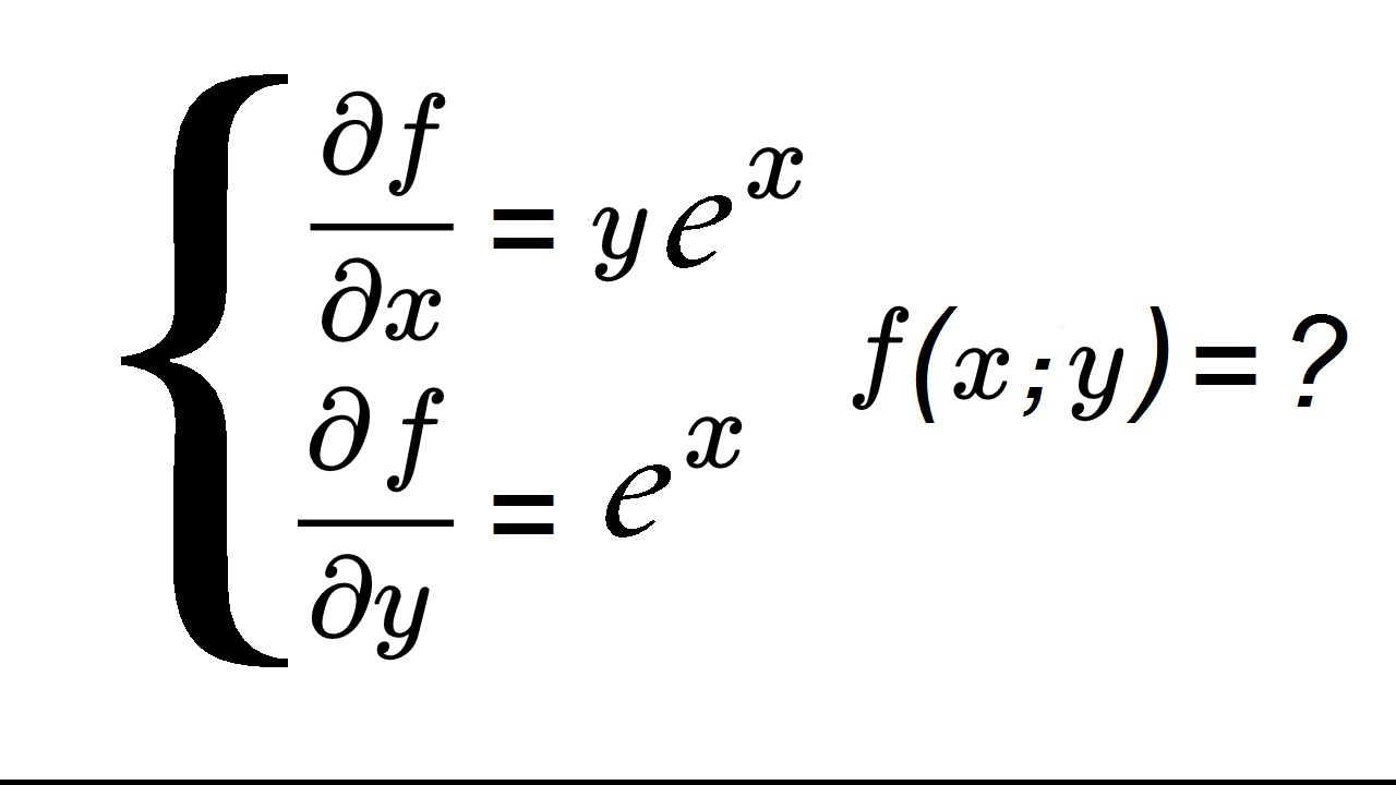 Calcul de primitive avec des dérivées partielles