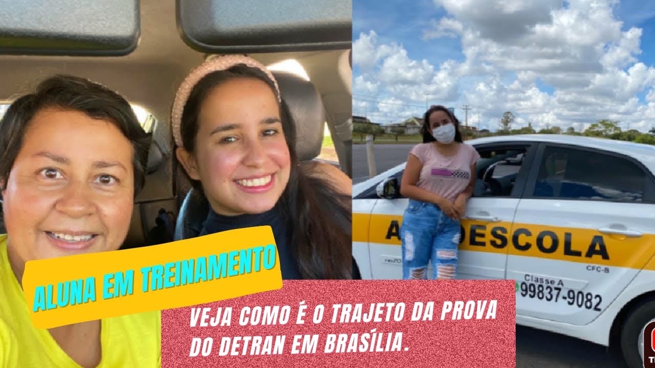ALUNA EM TREINAMENTO PARA PROVA DO DETRAN DF