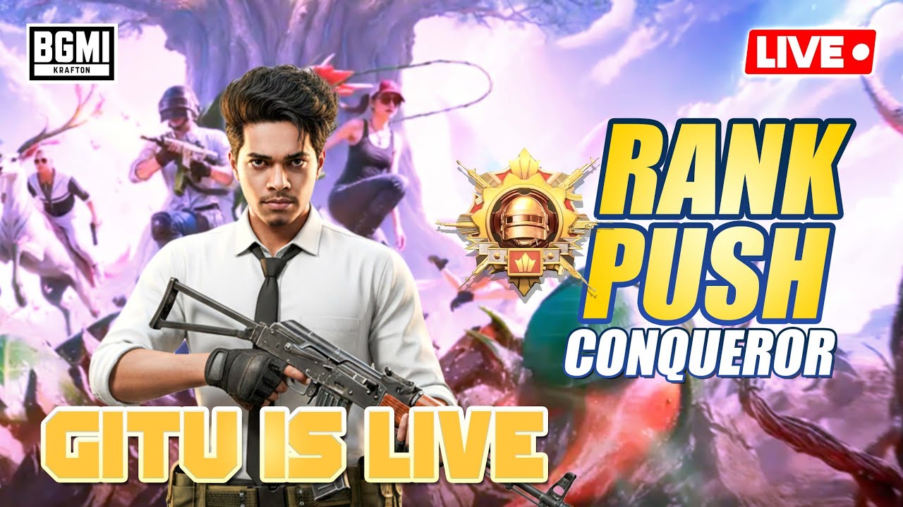 Rank Push💪🏻🥵 New Season❤️😍 | BGMI Live | Gitu IsLive | Livik Map Gameplay