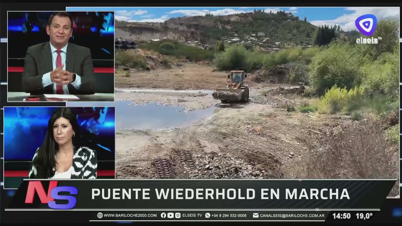 Se puso en marcha la obra del puente Wiederhold