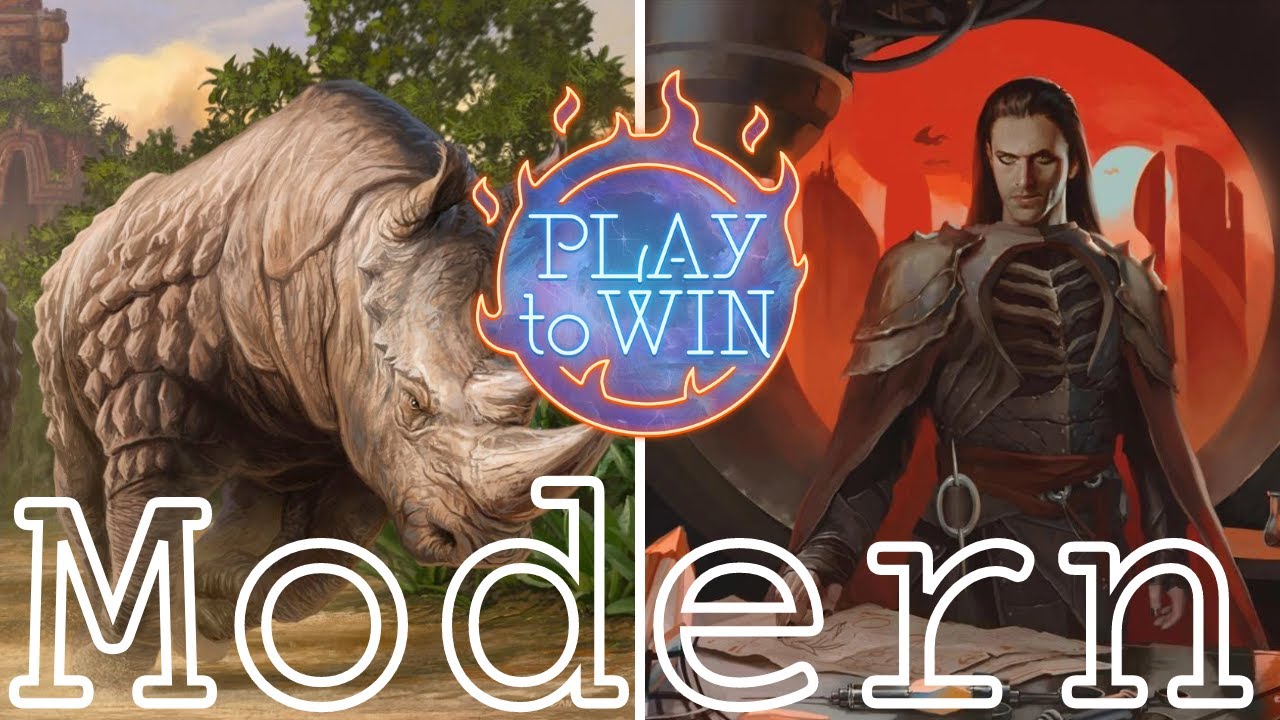 WHAT'S THE BEST DECK IN MODERN - PLAY TO WIN GAMEPLAY - 4C RHINOS vs YAWGMOTH