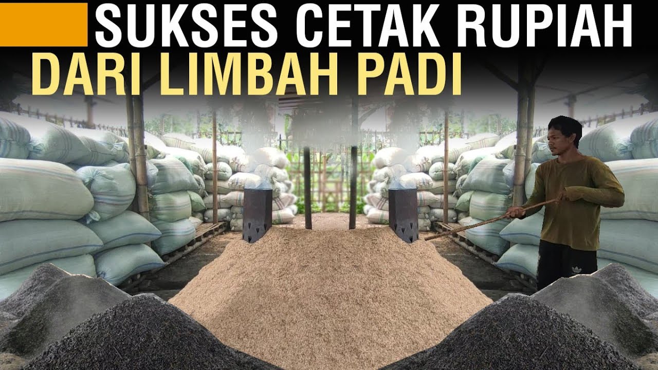 IDE USAHA PRODUKSI ARANG SEKAM. UBAH KULIT PADI BERNILAI EKONOMI TINGGI