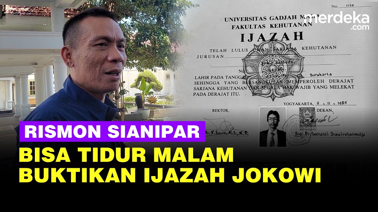 Rismon Sianipar Ngaku Bisa Tidur Malam Usai Blak blakan Ijazah Jokowi Asli