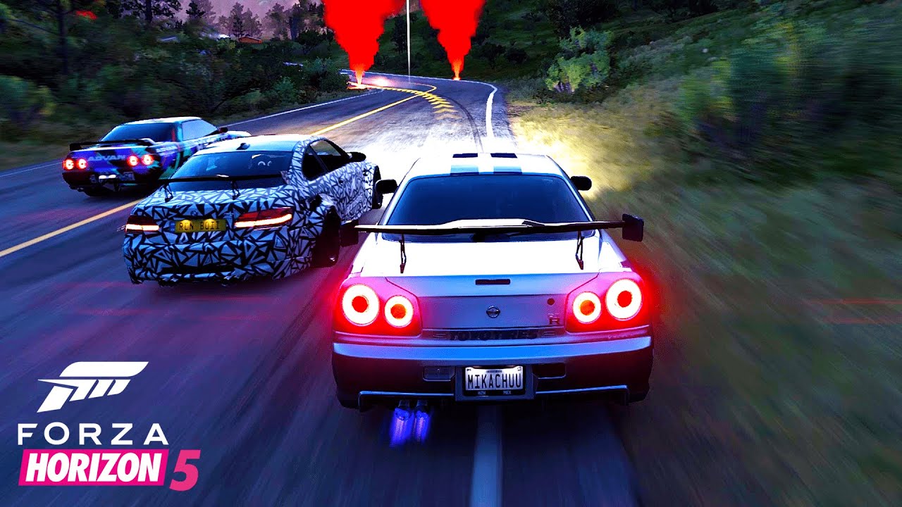 Forza Horizon 5 Nissan Skyline GTR R34 - Online Race Gameplay (No Commentary)