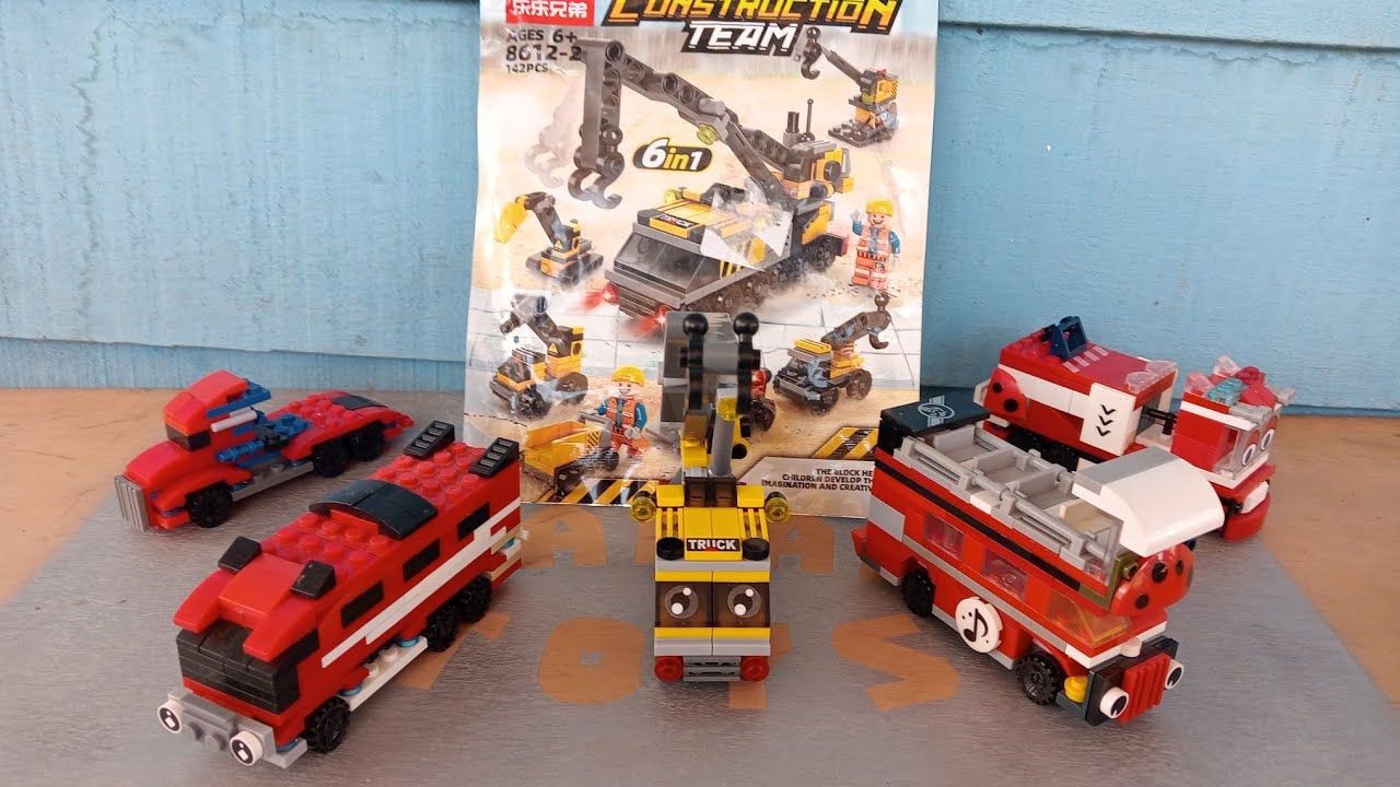 Cara Merakit Lego Truk Konstruksi | DIY Lego Construction Team Seru & Mudah | Part 2 #166