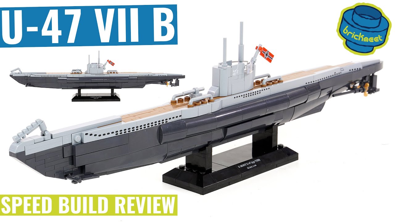 The Lost Submarine U-47 VII B - COBI 4828 (Speed Build Review)