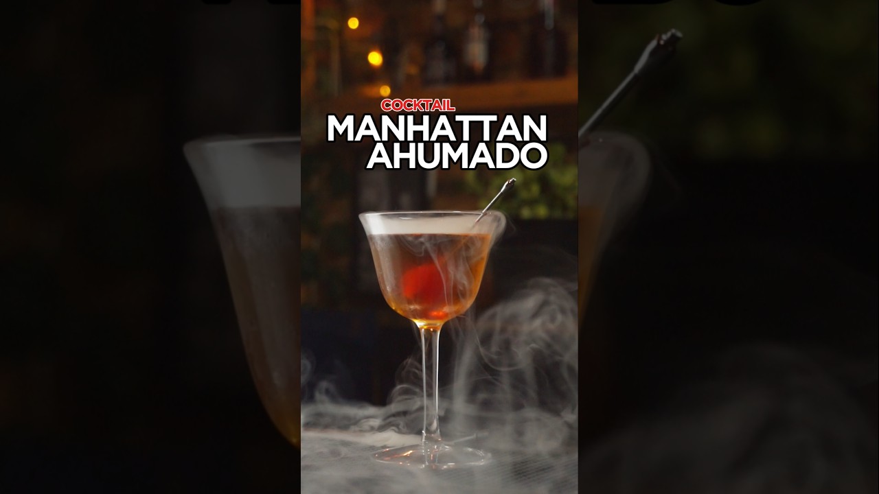 MANHATTAN AHUMADO /DELICIOSO COCTEL #cocktail #bar #cantinero #cocteleria #bartender #barman