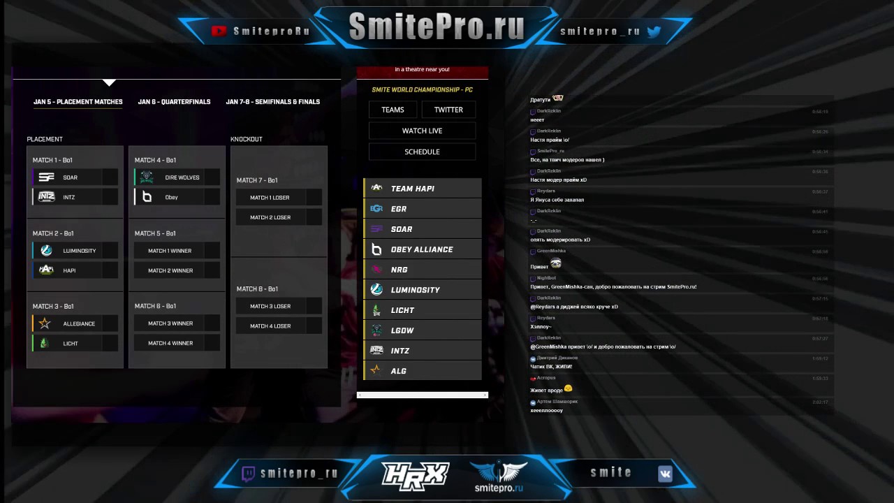 1-й день Мирового Чемпионата по SMITE w/ Brodyaga – VK.COM/SMITE