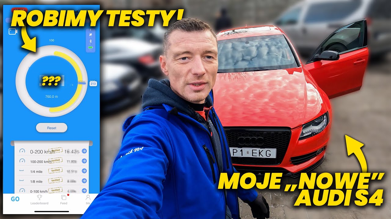 TESTUJEMY MOJĄ AUDI S4 - 0-100, 0-200km/h