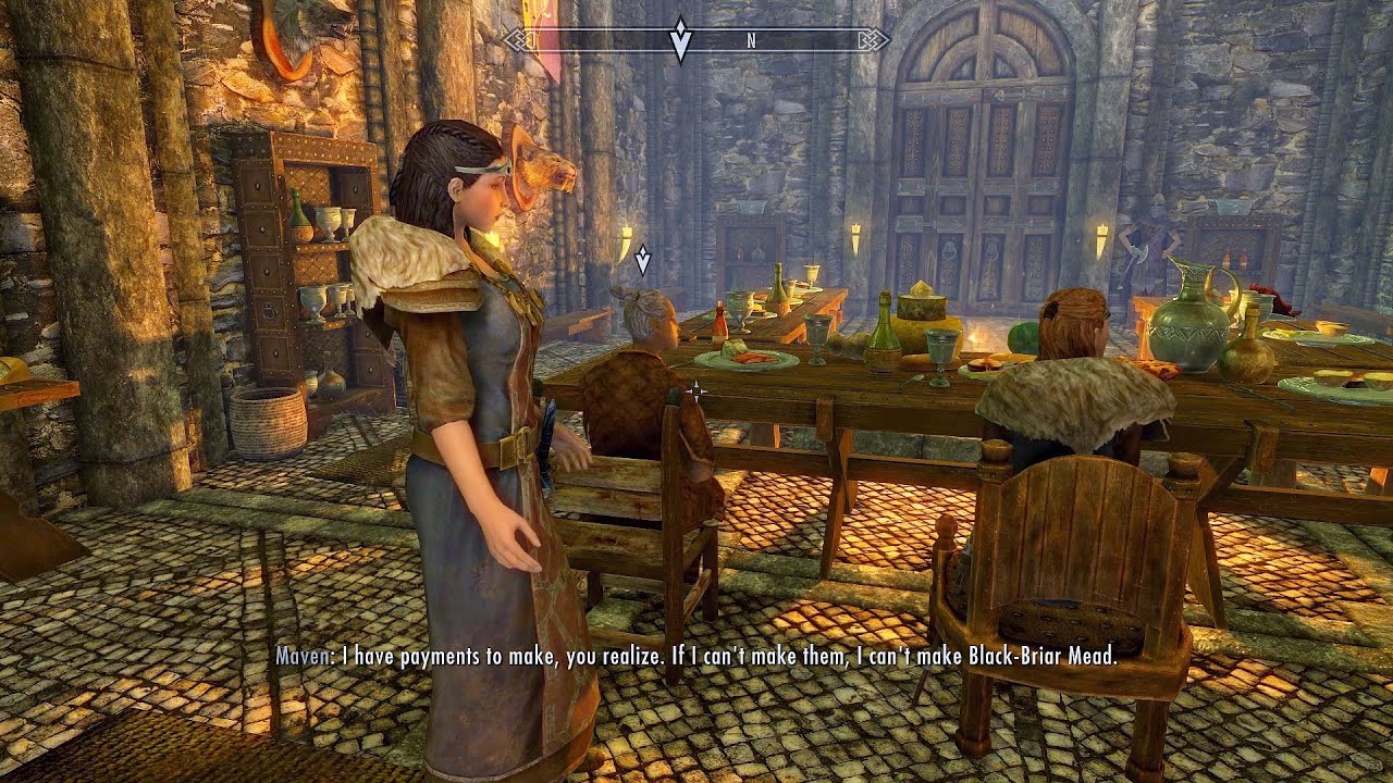 That's how Maven talks with Laila Law-Giver. Skyrim Anniversary Edition