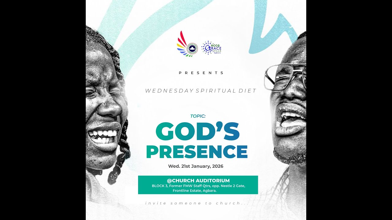 GOD'S PRESENCE (Wednesday Spiritual Diet)